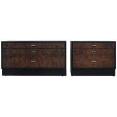 Pair of Asymmetrical Side Cabinets by Harvey Probber