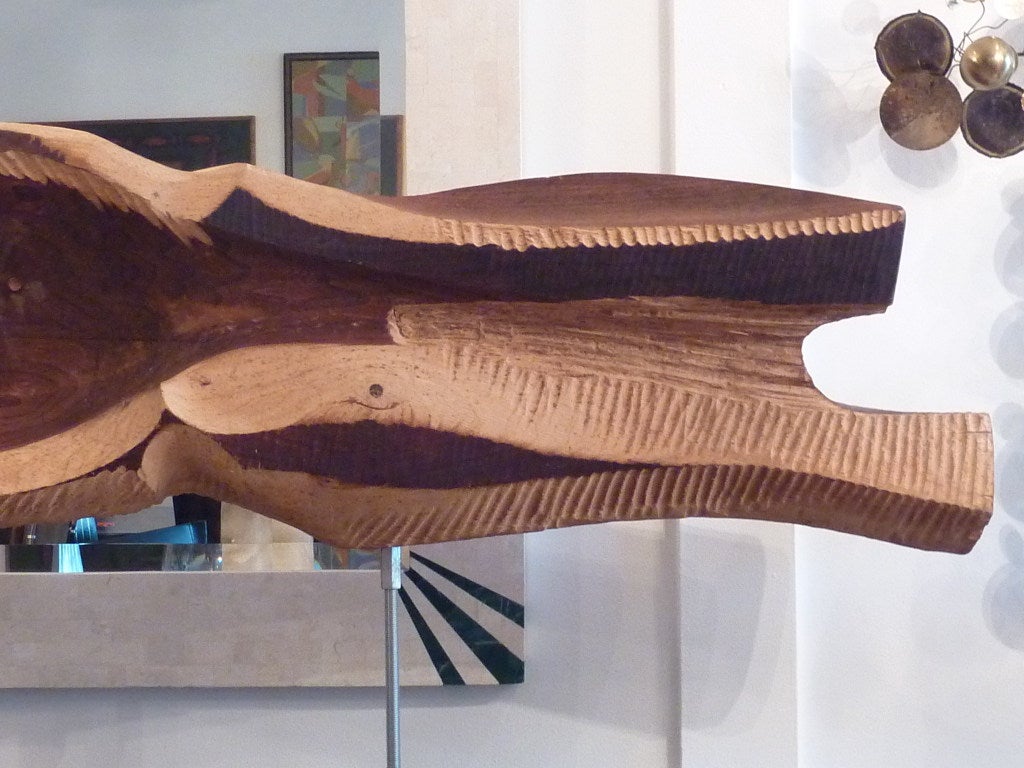 Mid-20th Century Mid Century Wood Sculpture
