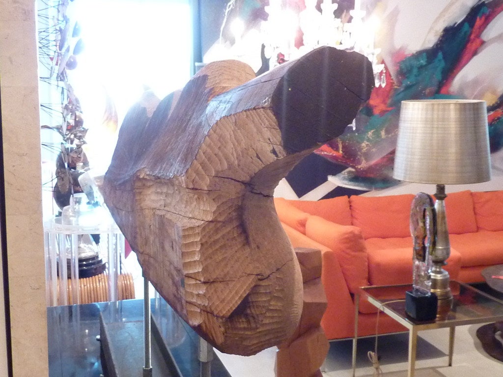 Mid Century Wood Sculpture 5