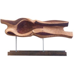 Mid Century Wood Sculpture