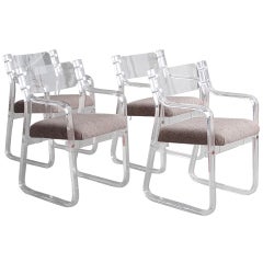 4 Stunning Lucite Chairs