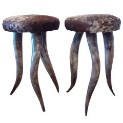 Pair of Horn Stools