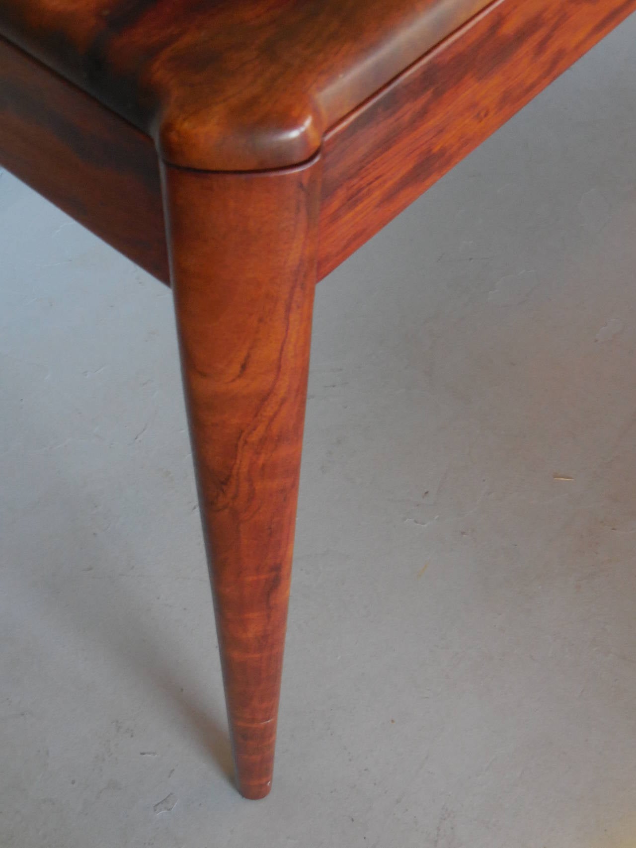 Bubinga Wood Desk and Chair by Alan Rosen 2