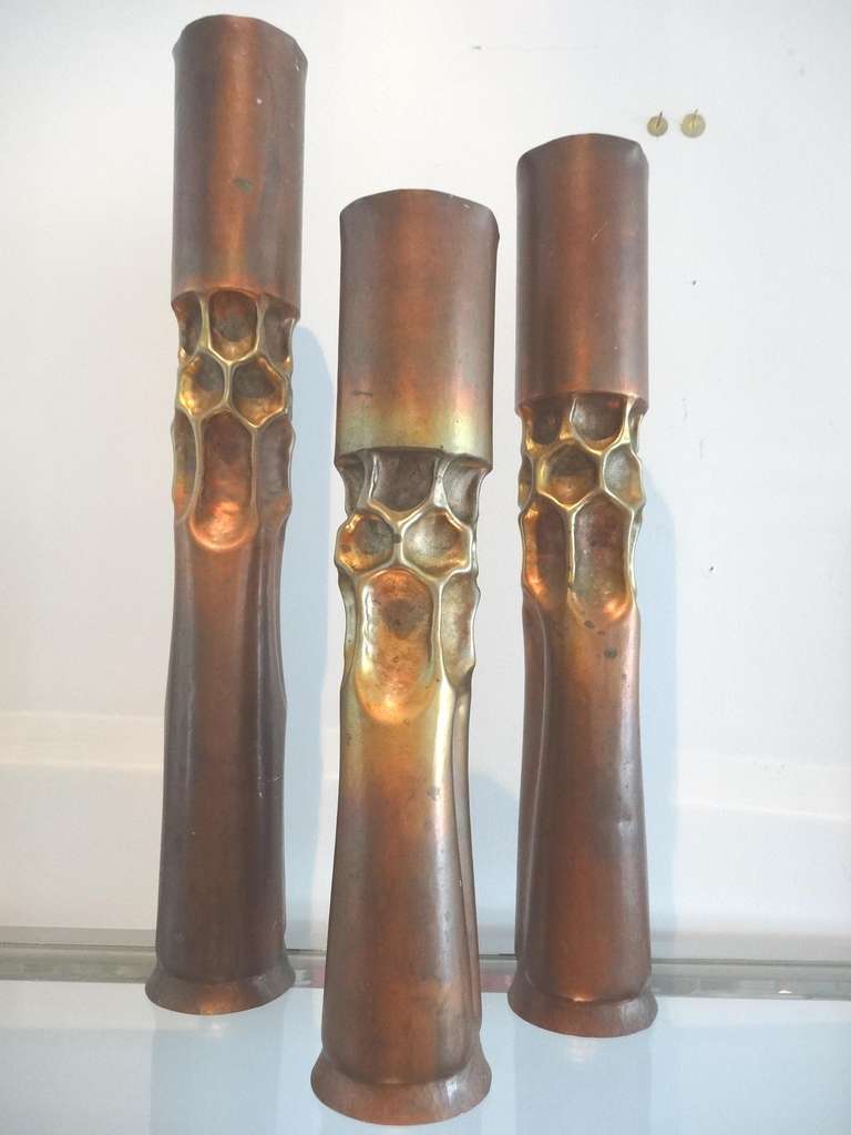 American Brutalist Sculptural Candleholders by Thomas Roy Markusen