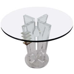 Modern Lucite Table, 1980s