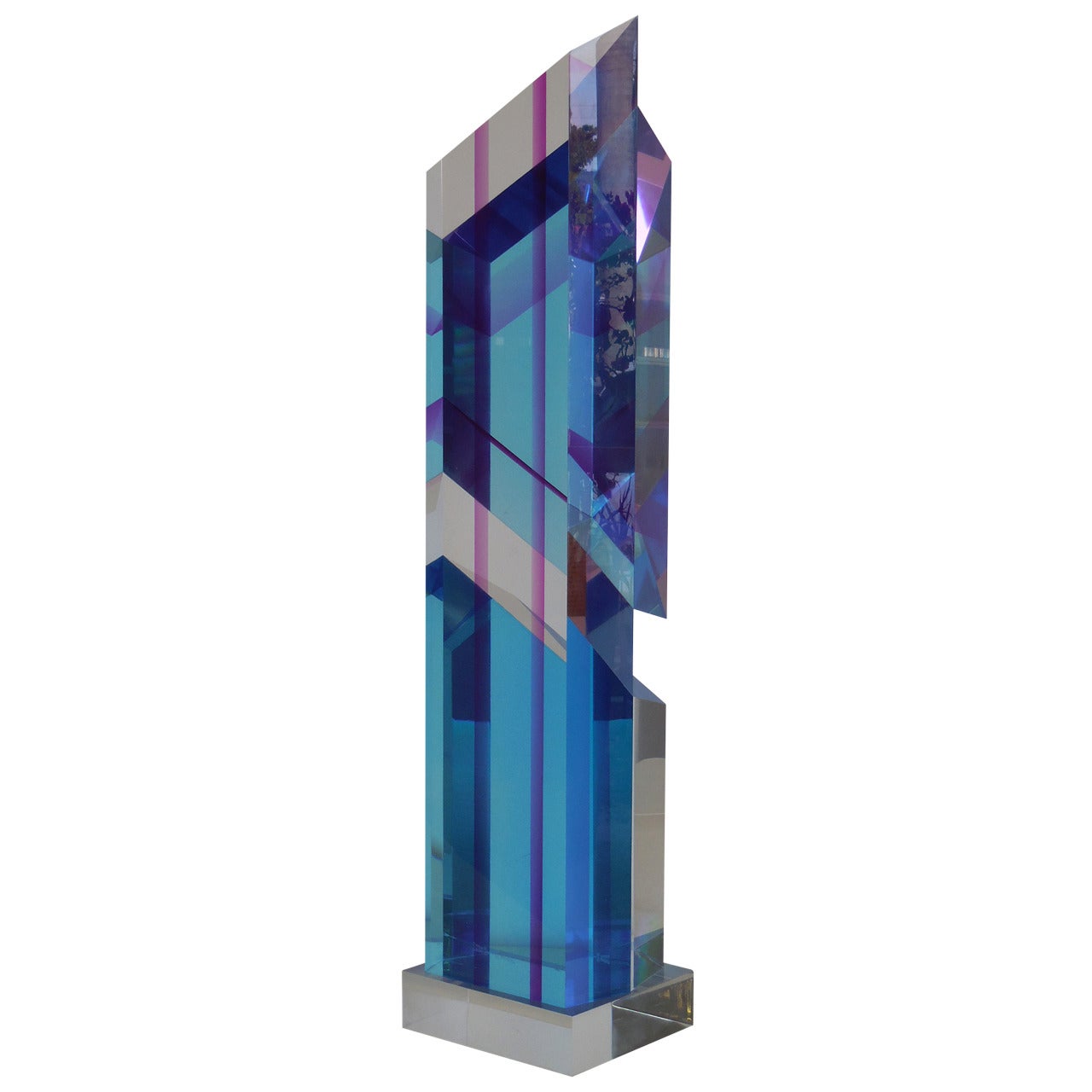 Large Lucite Sculpture by Dale Morrow