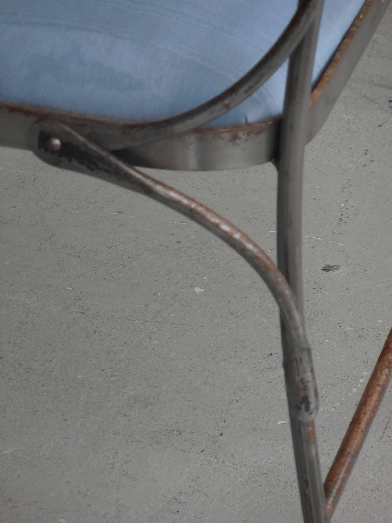 Pair of Steel Chairs in the Manner of Giacometti In Excellent Condition In Miami, FL