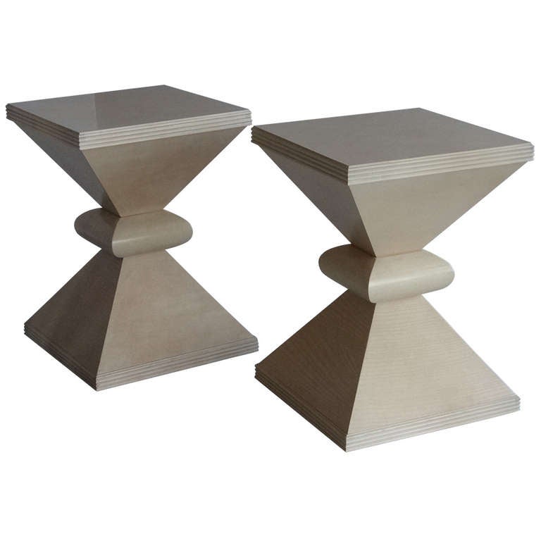 Pair of Sculptural Tables For Sale at 1stDibs