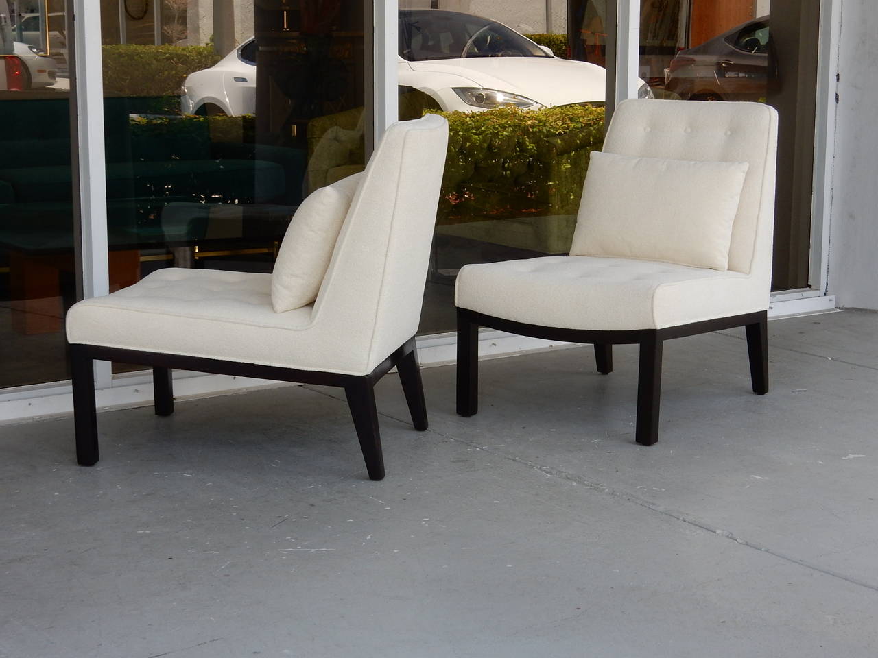 American Pair of Dunbar Lounge Chairs by Edward Wormley