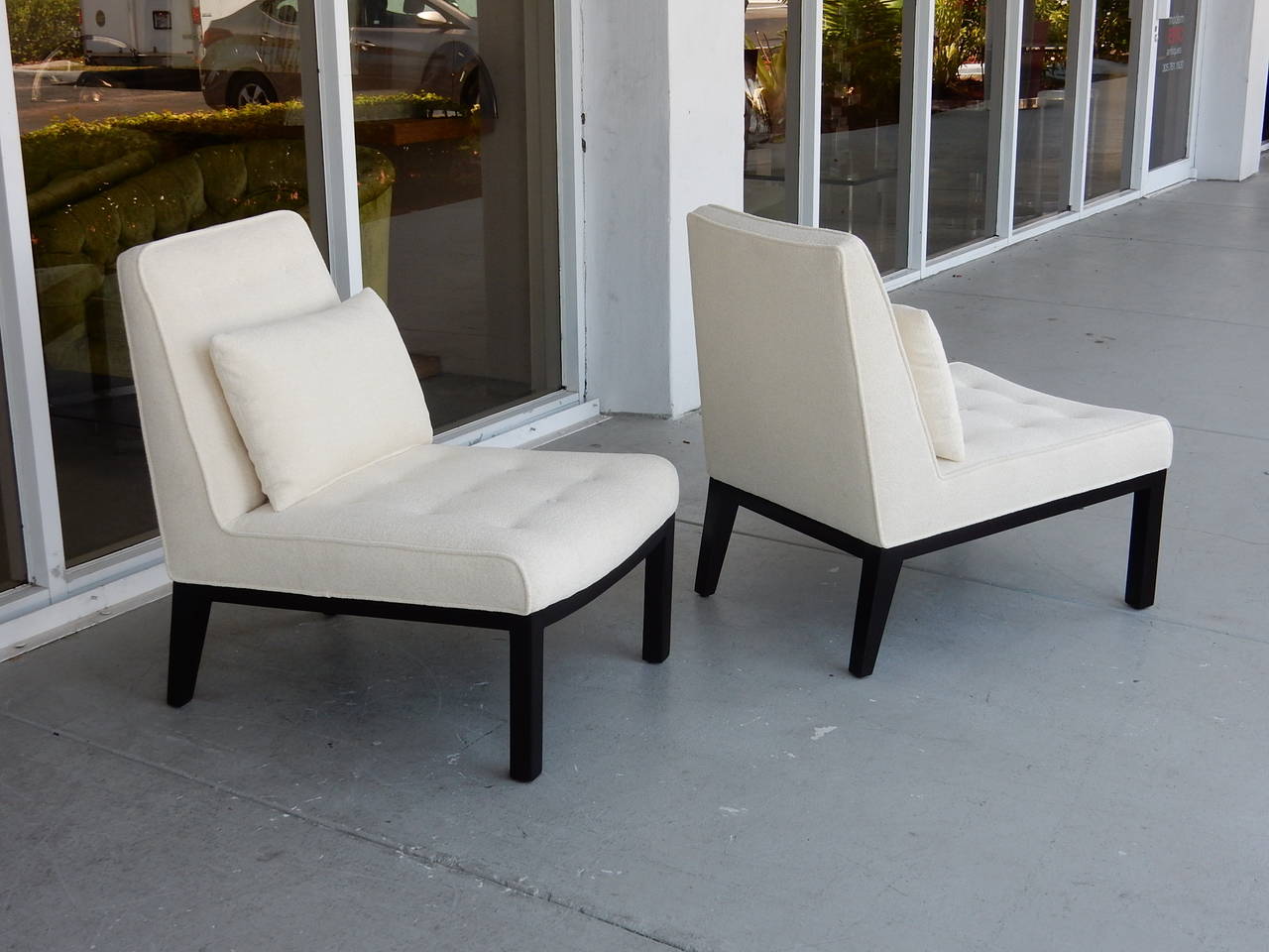 Pair of Dunbar Lounge Chairs by Edward Wormley 1