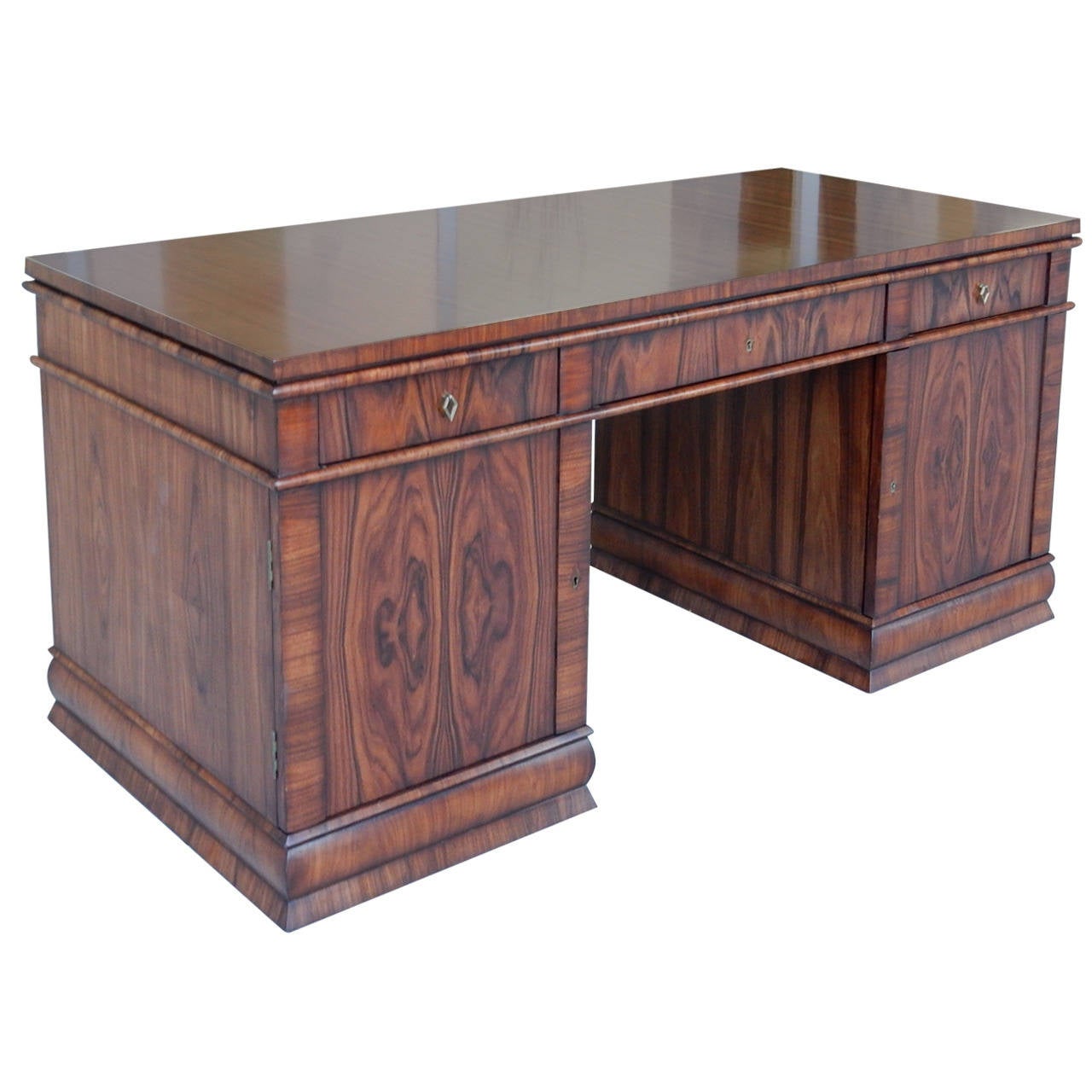 Art Deco Style Executive Partners Desk at 1stDibs