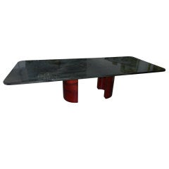 10' Long Goat Skin Conference Dining Table