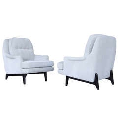 Vintage Pair of Edward Wormley for Dunbar Chairs