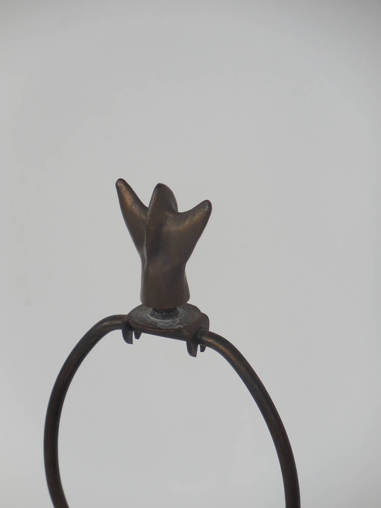 Pair of Bronze Lamps by Tom Corbin 3