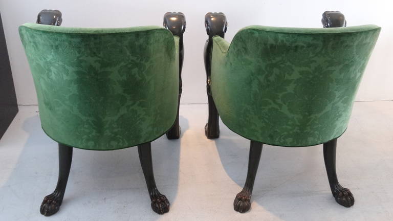 Wood Sublime Pair of Chairs by Baker