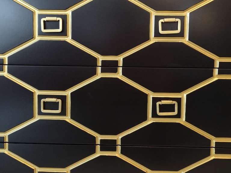 American Dorothy Draper Viennese Collection Cabinet