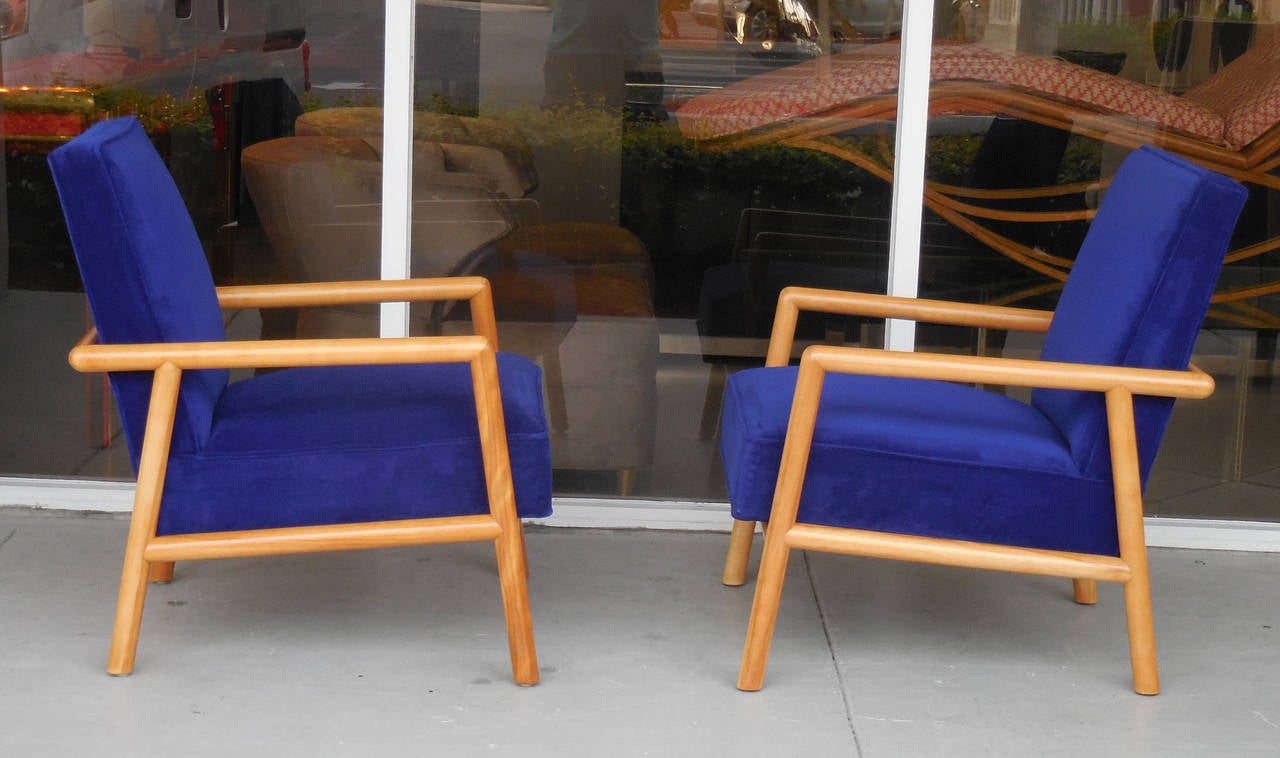 American Pair of Lounge Chairs by Robsjohn Gibbings for Widdicomb