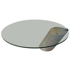 Marble and Glass Coffee Table, 1970s