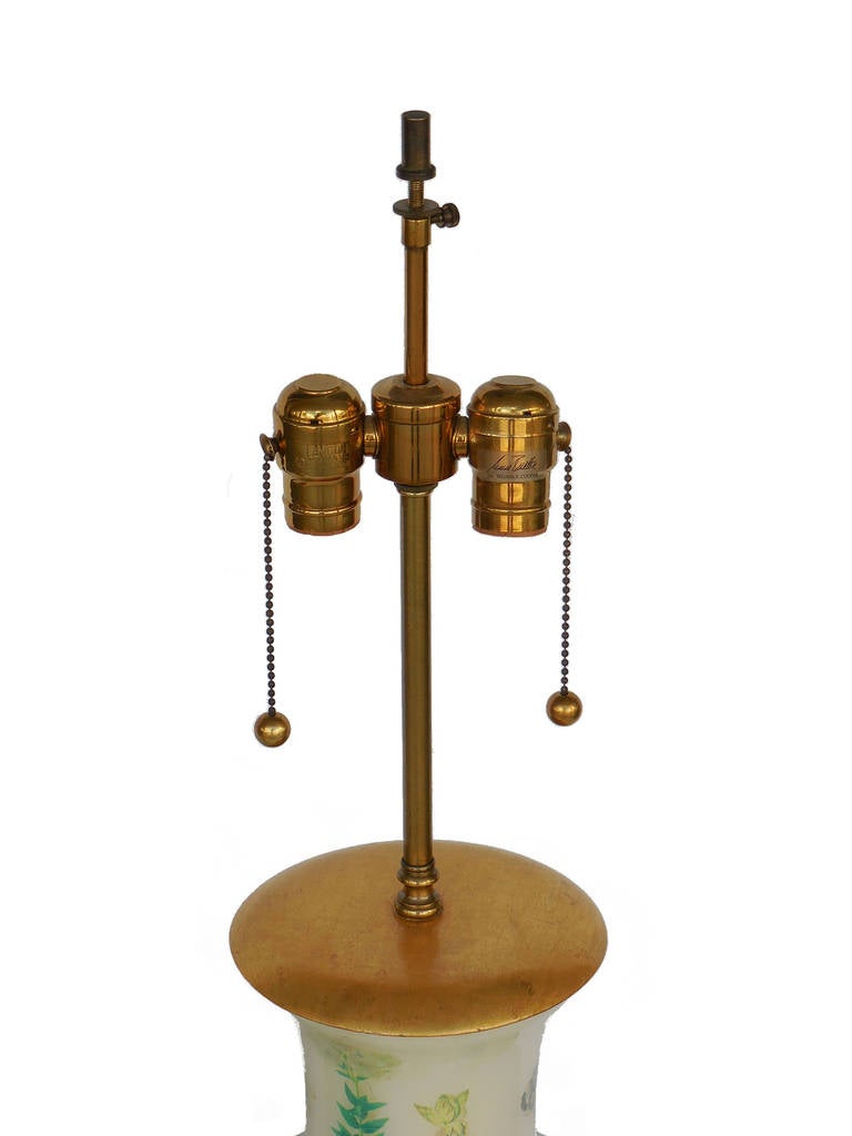 Pair of Botanical Lamps by Mario Buatta for Frederick Cooper, 1991 In Excellent Condition In Miami, FL