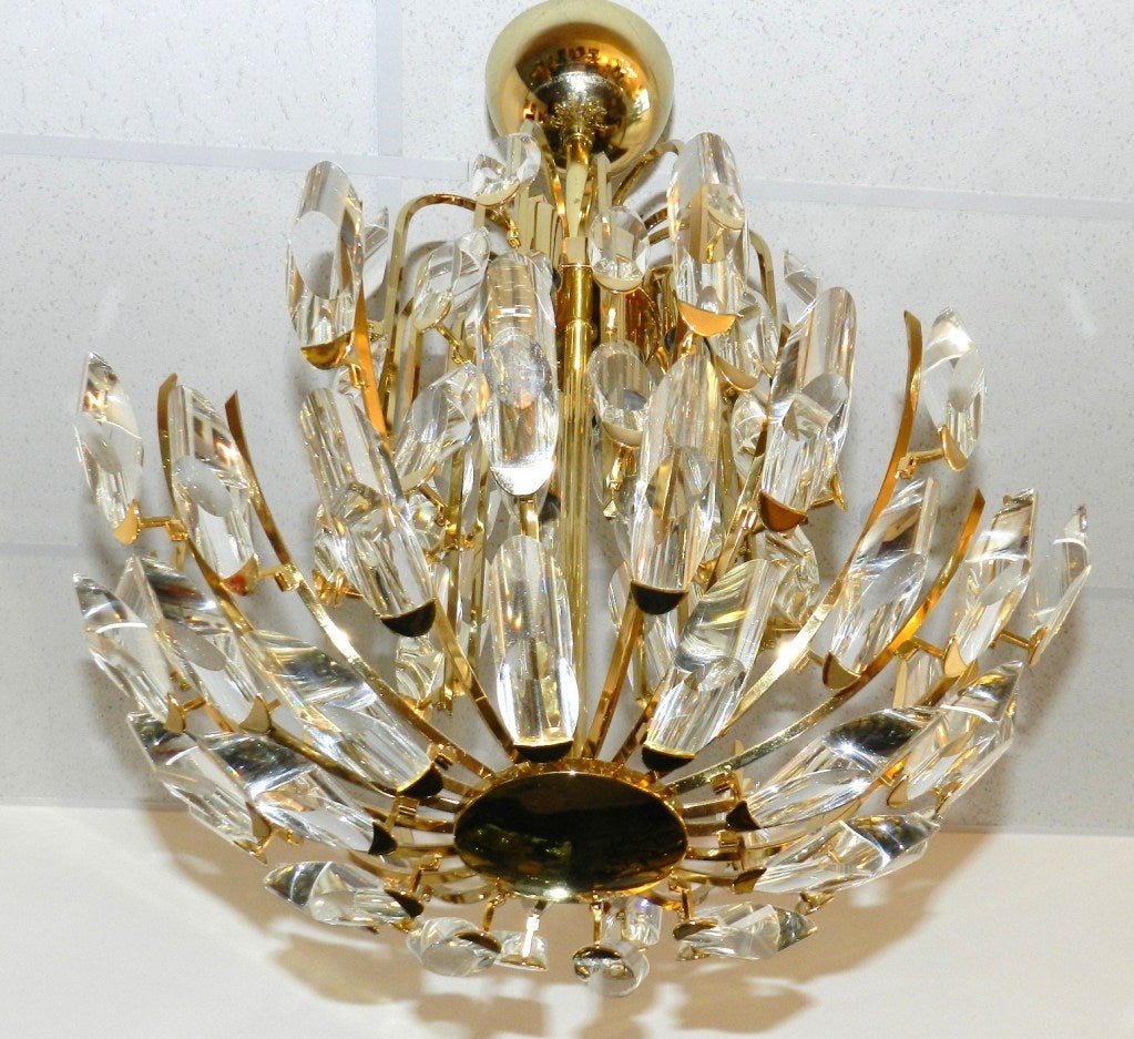 Late 20th Century Italian Crystal Chandelier