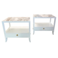 Pair of Tommi Parzinger Bed Side Tables