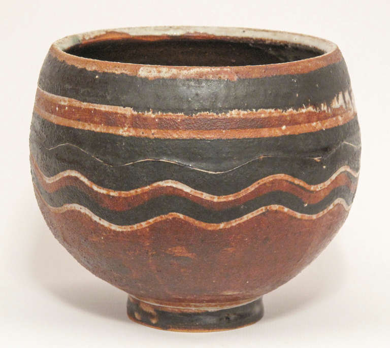 Marguerite Wildenhain is a celebrated American studio potter, an educator at Pond Farm, and a author. 

A great example of Wildenhain's work.

5.25 x 6.5 x 6.25 inches. Signed 