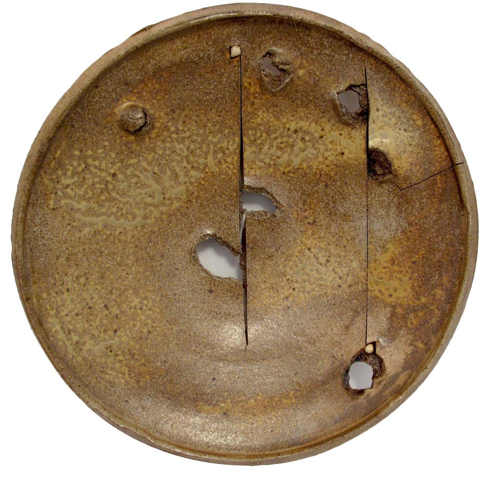 Peter Voulkos - Melted Ash Gas-fired Plate.