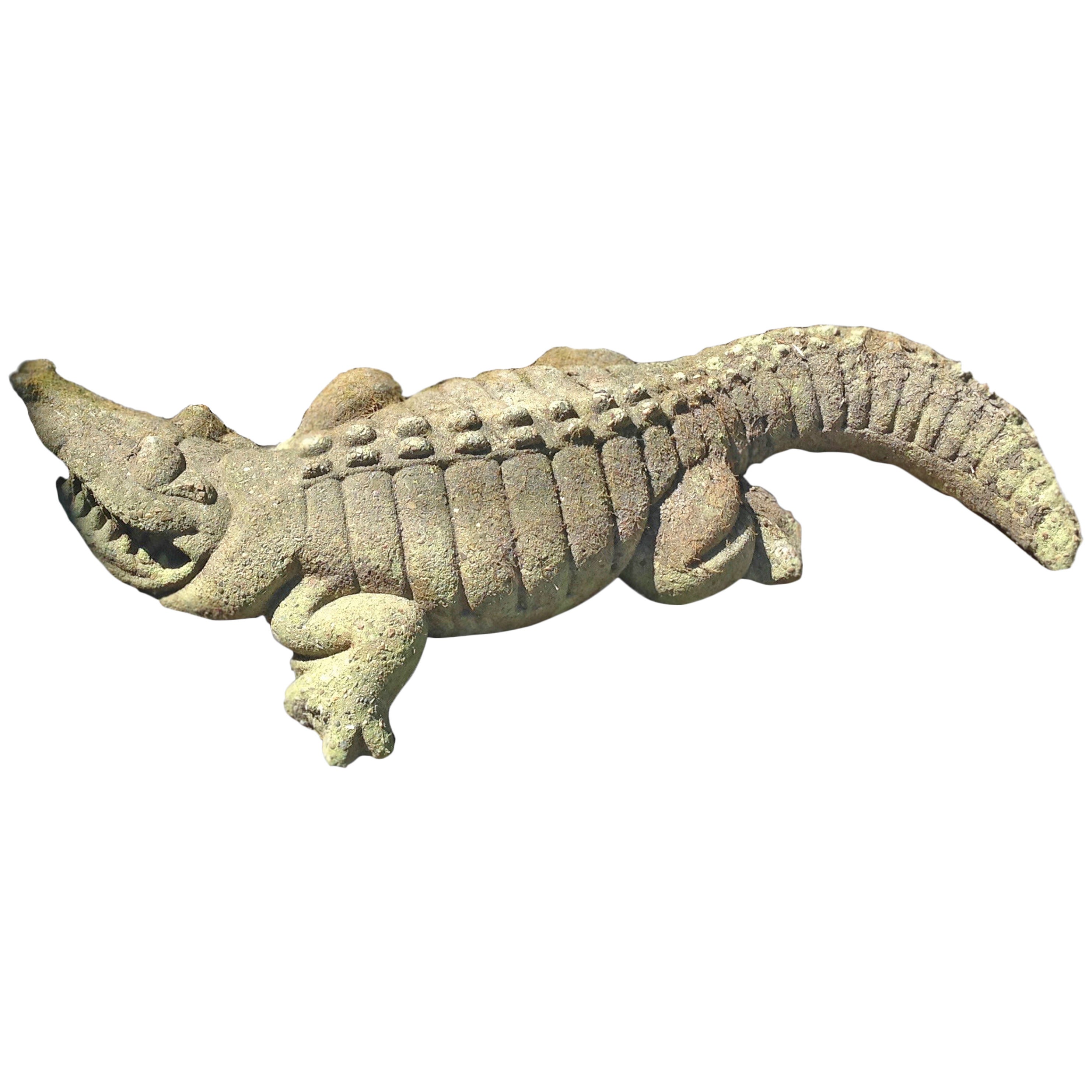 David Gilhooly Life Size Concrete Alligator Sculpture For Sale