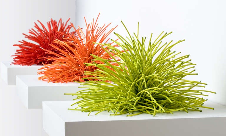 Bean Finneran - Red, Orange and Chartreuse Curves