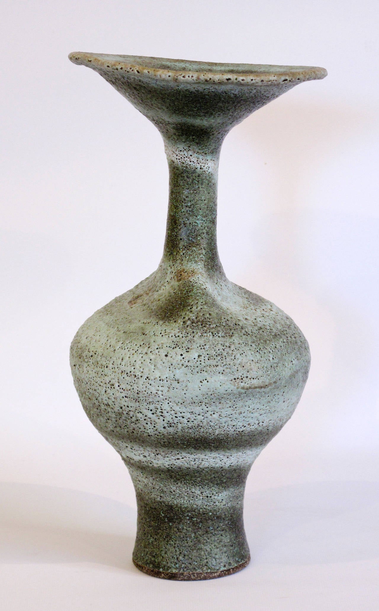 British Lucie Rie Elegant Large Vase with Flaring Lip