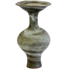 Lucie Rie Elegant Large Vase with Flaring Lip