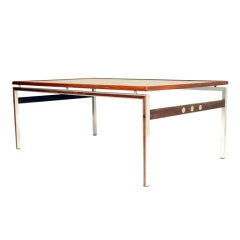 Mid Century Modern Embossed Copper Coffee Table
