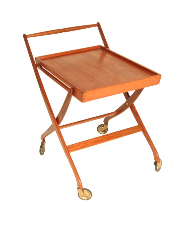 20th Century Mid Century Danish Control Tea/Serving Cart