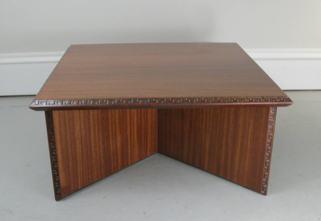 American Mid-Century Frank Lloyd Wright Coffee Table for Henredon