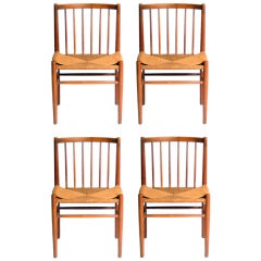 Set of Four Mid Century Danish Side Chairs