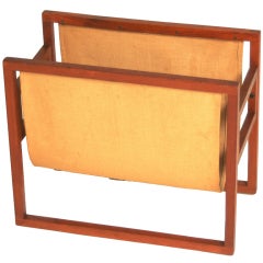 Mid Century Danish Teak Magazine Holder