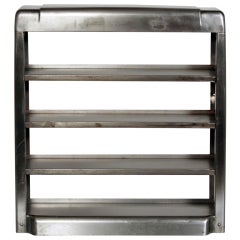 Streamlined Machine Age Steel Countertop Shelves