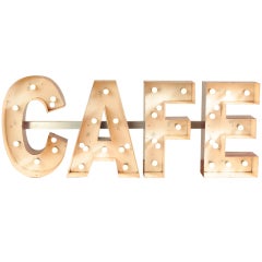 Vintage Lighted CAFE Sign