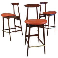 Three Mid-Century Bar Stools by Adrian Pearsall