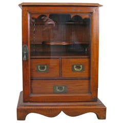 Antique Anglo-Indian Teak Cabinet, circa 1900s