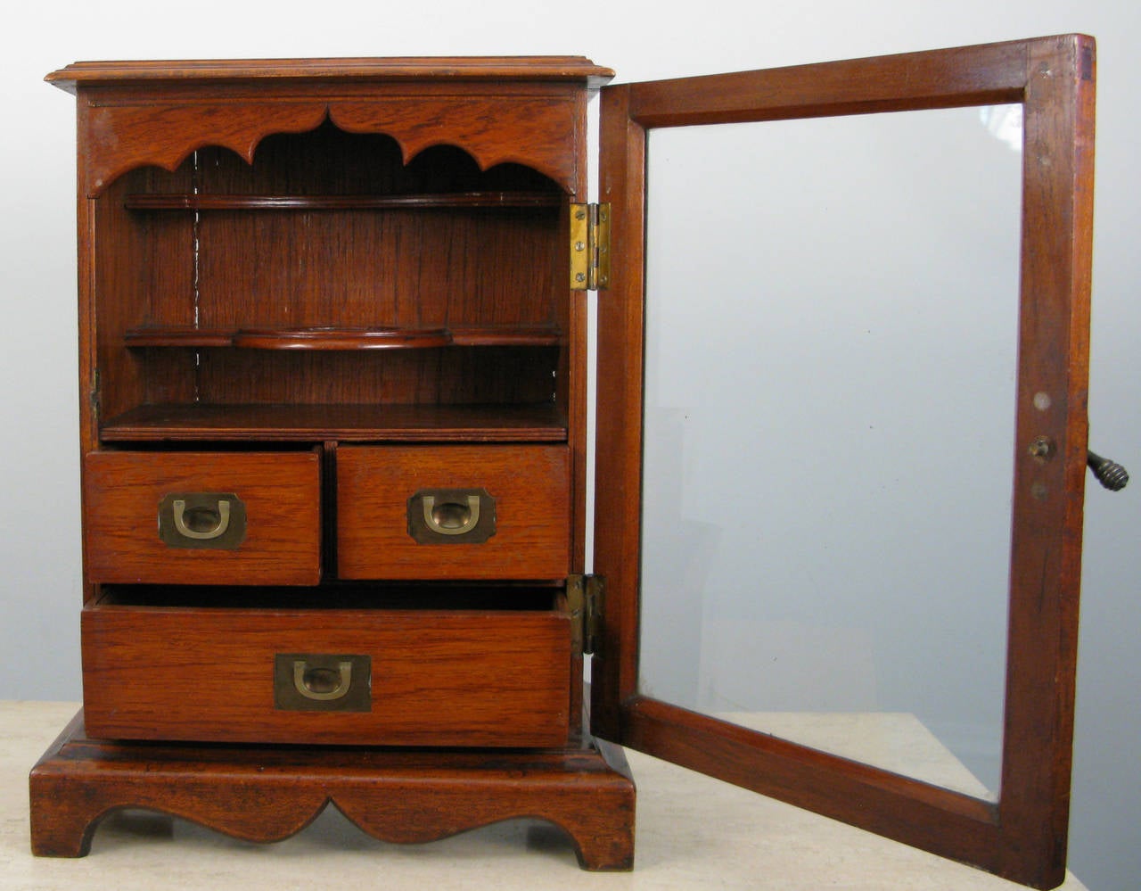 Woodwork Anglo-Indian Teak Cabinet, circa 1900s For Sale