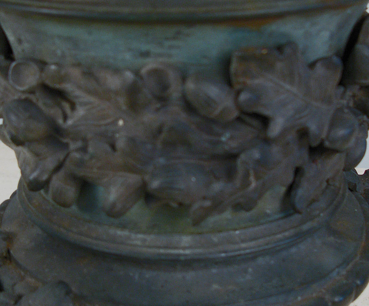Cast 19th Century Small Bronze Urn