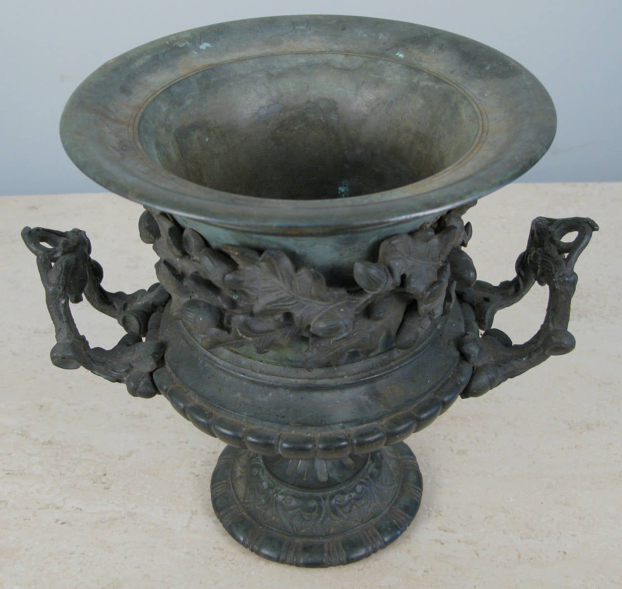 American 19th Century Small Bronze Urn
