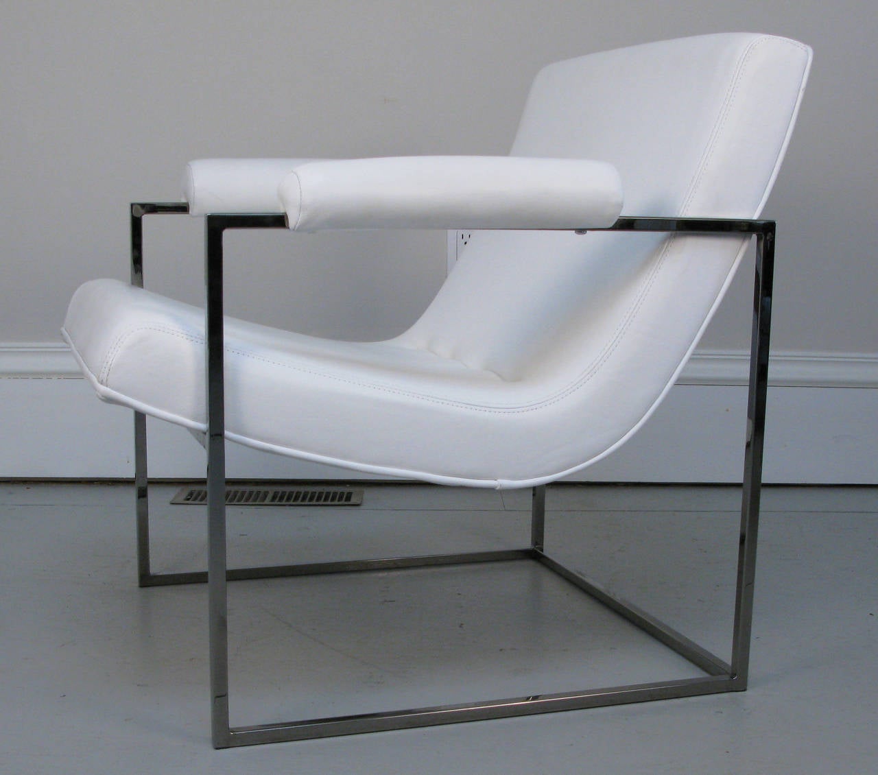American 1970s Leather Lounge Chair by Milo Baughman for Thayer Coggin