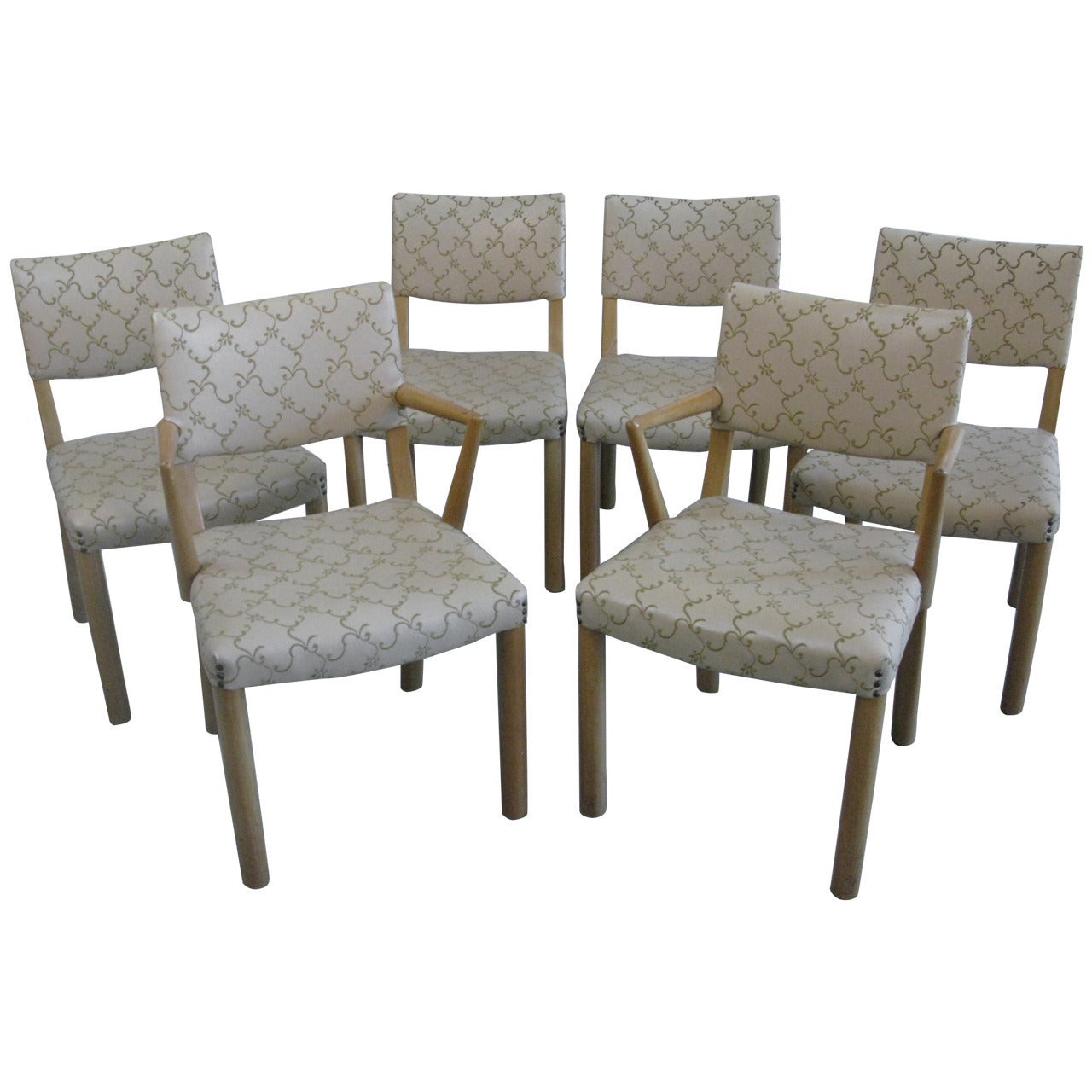 Six 1950s Edward Wormley for Dunbar Dining Chairs