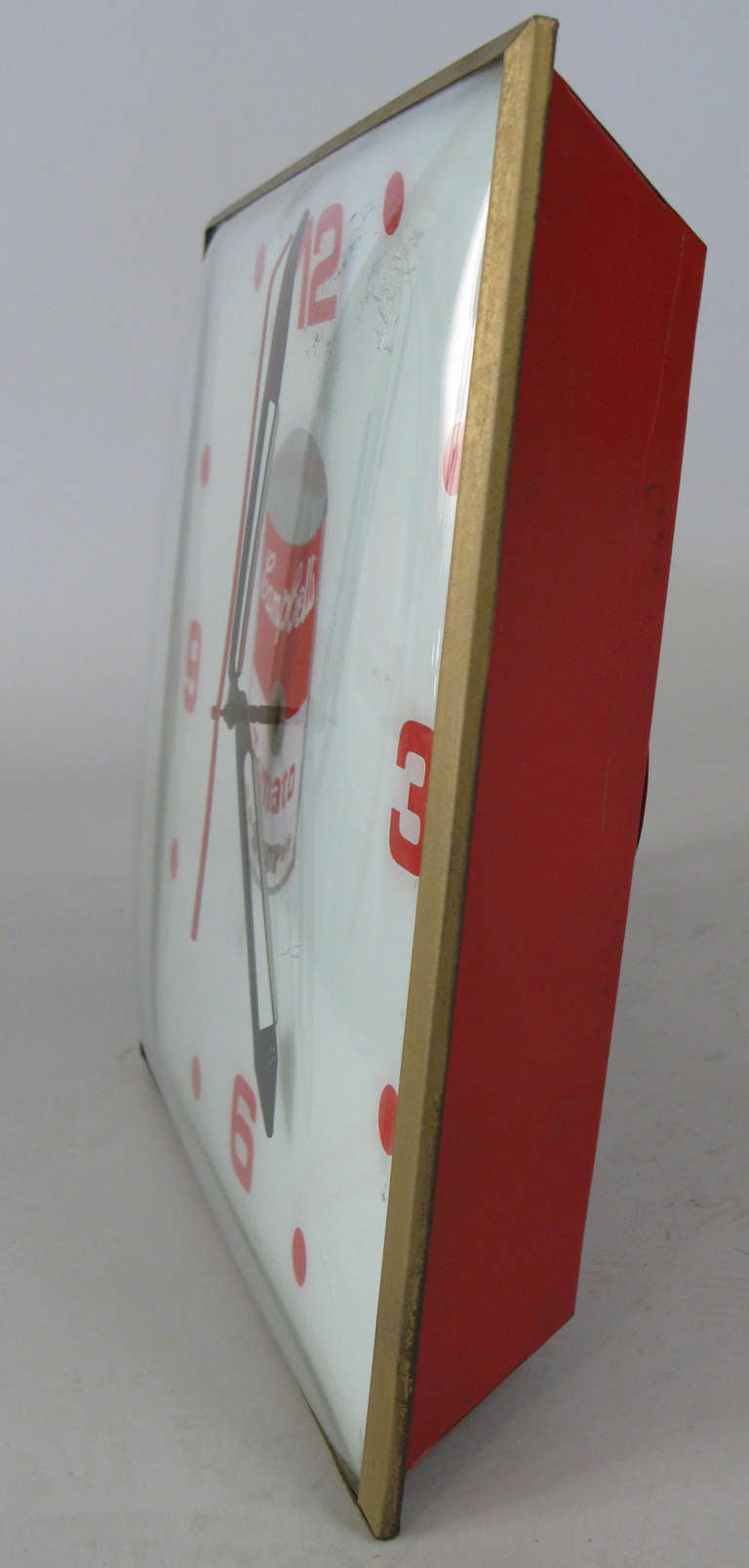 Mid-Century Modern 1960's Advertising Campbell Soup Clock