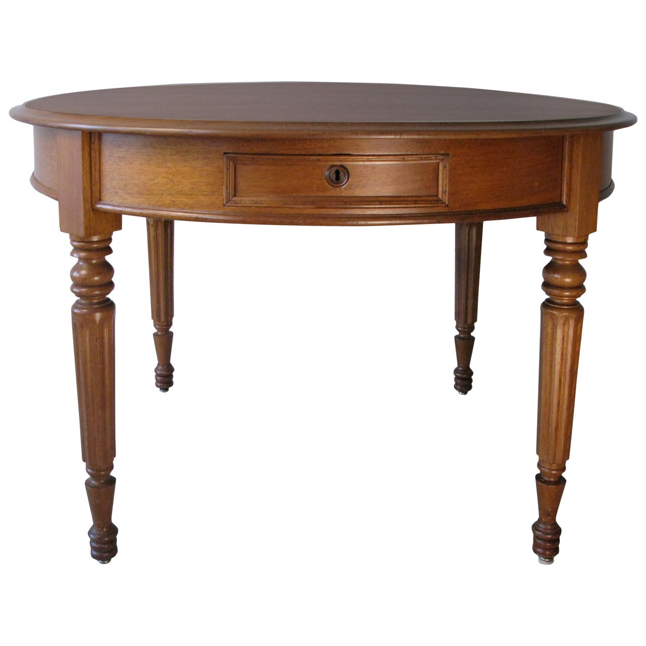 19th Century Round Walnut Table