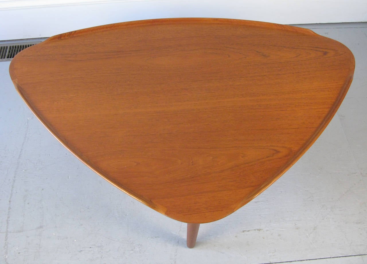 Mid-Century Danish Coffee Table In Excellent Condition In Hudson, NY