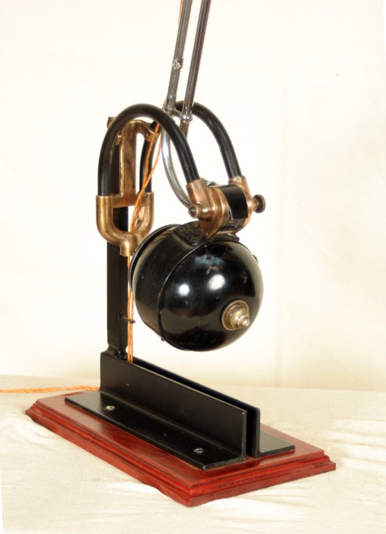 American Desk/Table Lamp Made From a 1920s Dentist's Drill