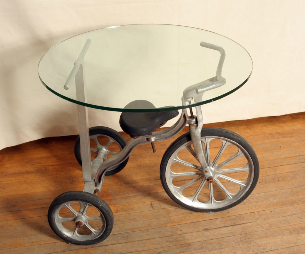 Unique Cast Aluminum Tricycle Table
